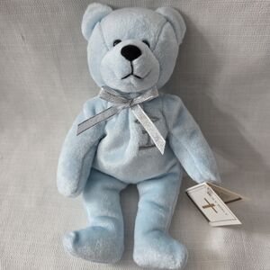 HOLY BEARS Plush Stuffed Beanie SACRAMENT 1999 Series PURITY Bible BAPTISM Jesus